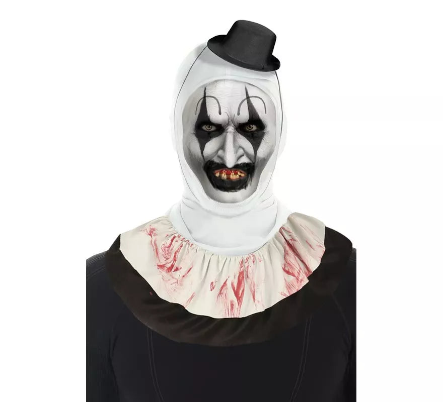 Kit Asesino Bufón: Sombrero, capucha, dientes, maquillaje y pintalabios