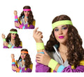 Kit Cinta y Muñequeras Aeróbic en colores surtidos