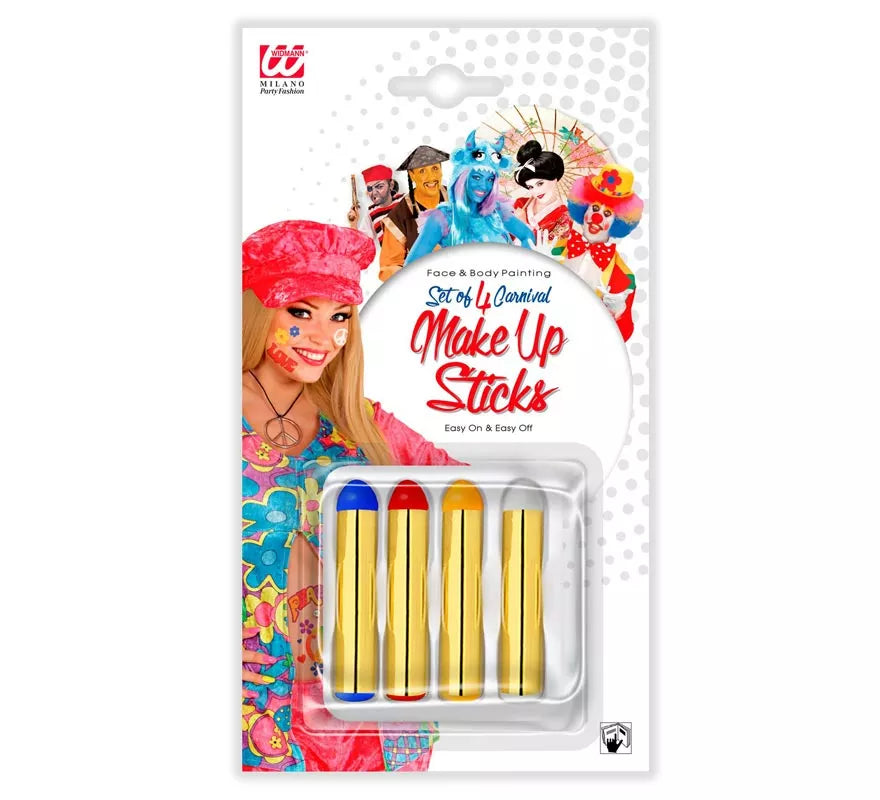 Translation missing: en.Kit de 4 Barras Maquillaje grandes de colores de 21 ml
