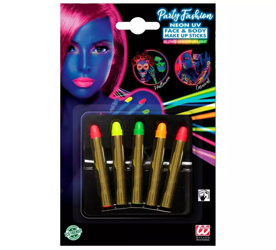 Translation missing: en.Kit de 5 Barras Maquillaje Fluorescente