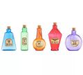 Kit de 5 Botellas de Pociones decorativas de 21,25x21x5,6 cm