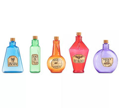 Kit of 5 decorative Potion Bottles measuring 21.25x21x5.6 cm