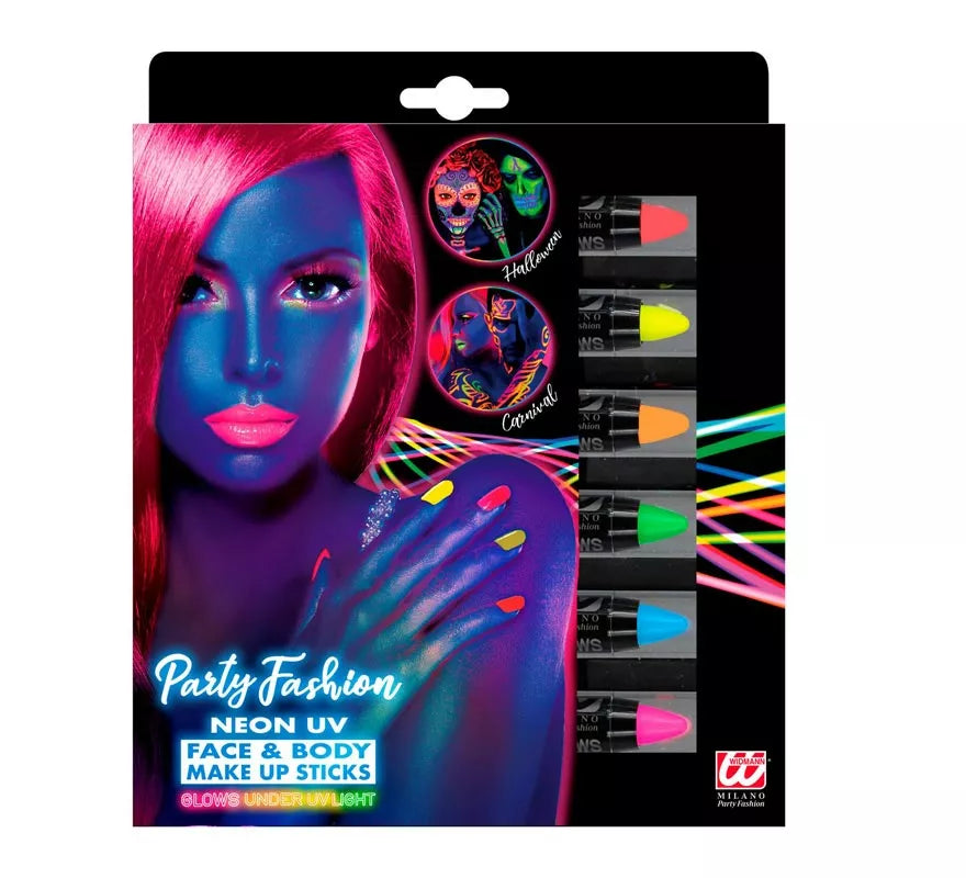 Translation missing: en.Kit de 6 Barras Maquillaje Fluorescente