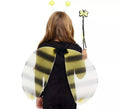 Kit de Abeja amarillo y negro: Alas, Diadema y Varita