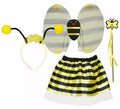Kit de Abejita infantil: Diadema, alas, varita y falda
