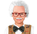 Kit de Abuelo Infantil: Casquete con Pelo, Bigote y Gafas