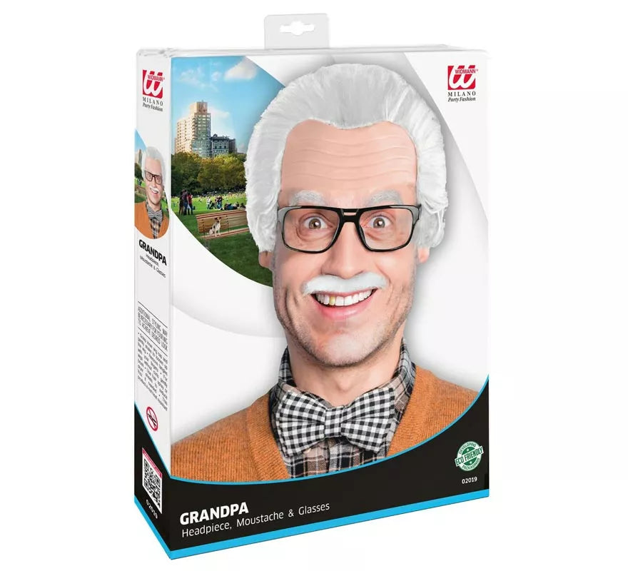 Translation missing: en.Kit de Abuelo o Científico adulto: Cabeza, Bigote y Gafas
