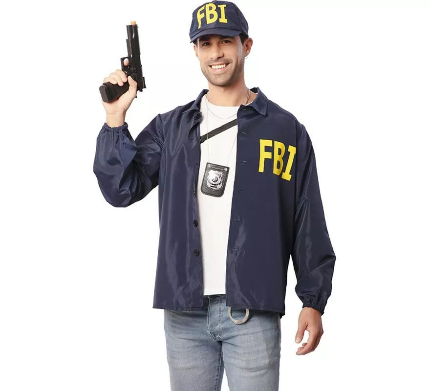 Kit de Agente FBI adulto: Chaqueta y gorra