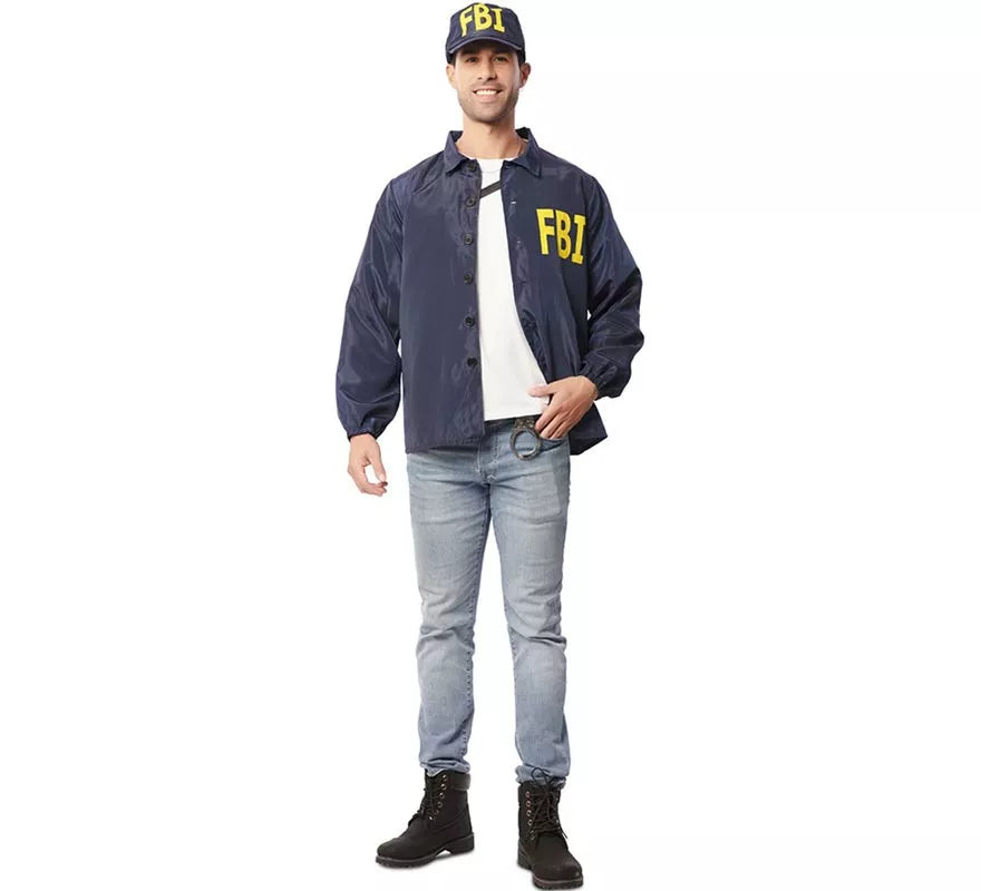 Translation missing: en.Kit de Agente FBI adulto: Chaqueta y gorra