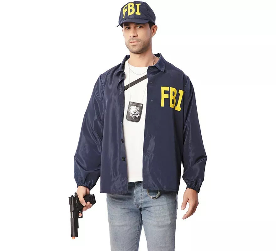 Kit de Agente FBI adulto: Chaqueta y gorra