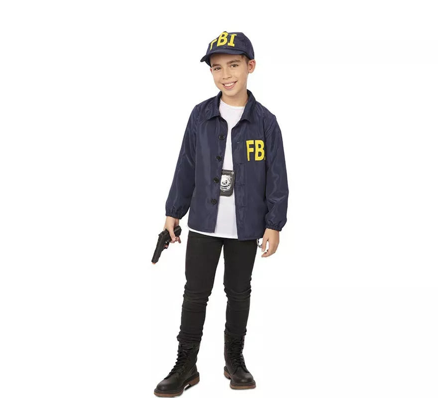 Kit de Agente FBI infantil: Chaqueta y gorra