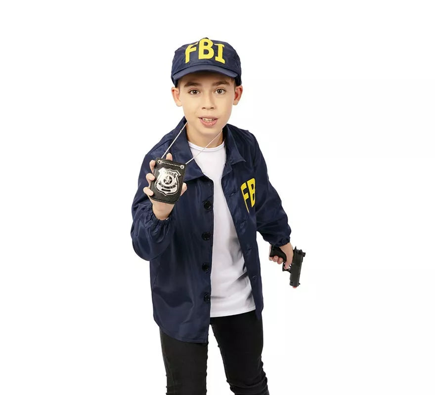 Translation missing: en.Kit de Agente FBI infantil: Chaqueta y gorra