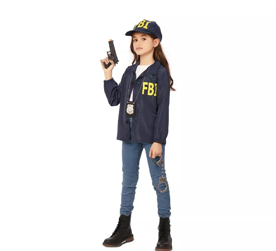 Translation missing: en.Kit de Agente FBI infantil: Chaqueta y gorra