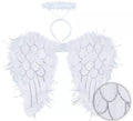 Kit de Ángel: Diadema con Halo y Alas de 40x50 cm