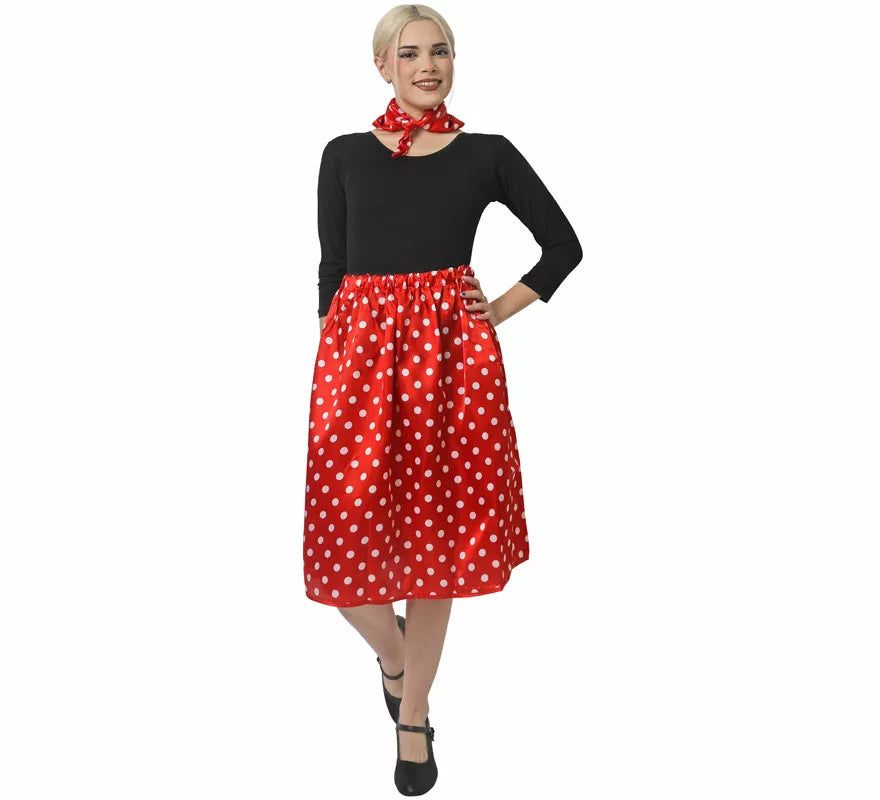 Translation missing: en.Kit de Años 50 de rasete para mujer: Pañuelo y Falda