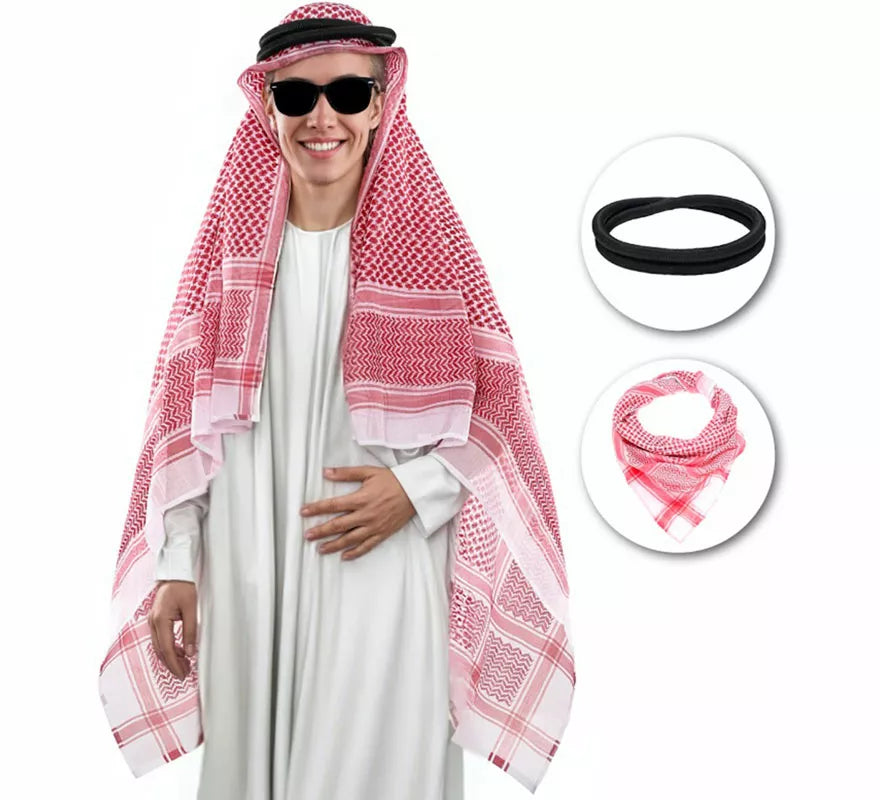 Kit de Árabe: Turbante y Cinta de Cabeza
