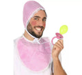 Kit de Bebé para Rosa: Gorro, Babero y Chupete