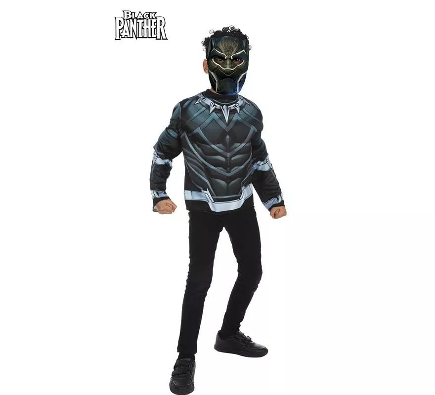 Translation missing: en.Kit de Black Panther infantil: Top y Máscara