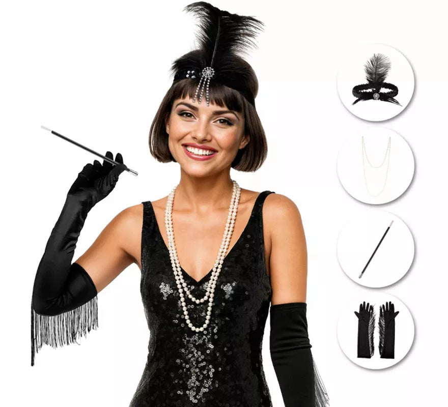 Kit de Cabaret Años 20 para mujer