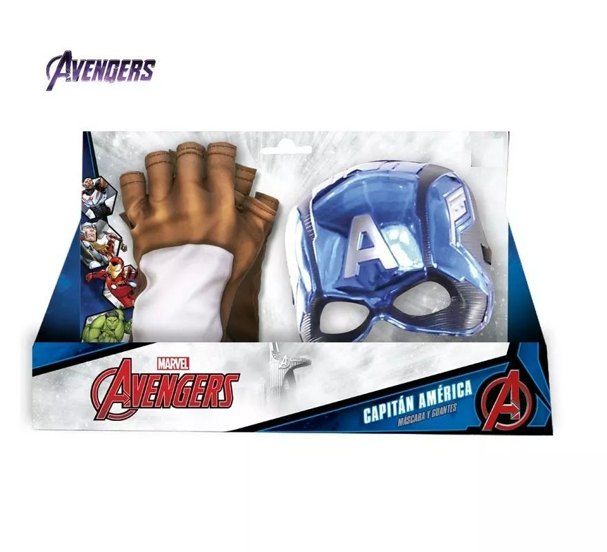 Translation missing: en.Kit de Capitán América infantil: Guantes y Máscara