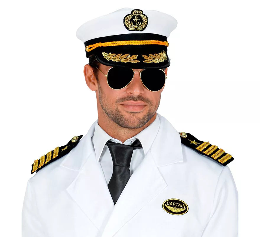 Kit de Capitán Marino: Gorra, Gafas y Presillas de grado