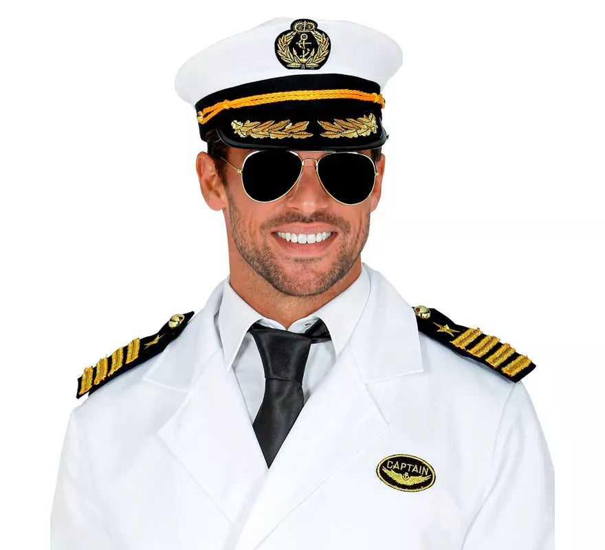Kit de Capitán Marino: Gorra, Gafas y Presillas de grado