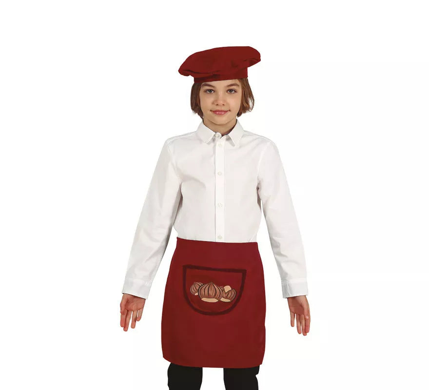 Translation missing: en.Kit de Castañero Infantil: Boina y Delantal Marrón