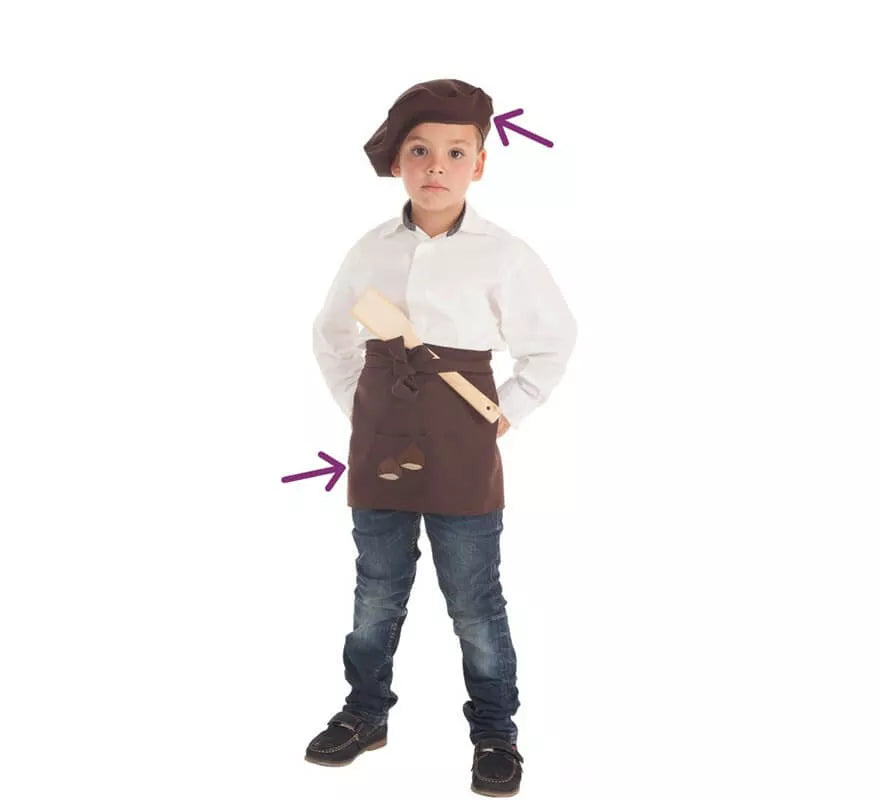 Kit de Castañero para niño: Delantal y Boina