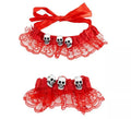 Kit de Catrina roja: Chóker y Brazalete