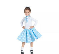 Blue Pin Up Girl Kit for girls: Skirt and Scarf
