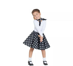 Black Pin Up Girl Kit for girls: Skirt and Scarf