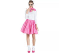 Kit de Chica Pin Up Rosa para mujer: Falda y Pañuelo