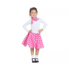 Pink Pin Up Girl Kit for girls: Skirt and Scarf