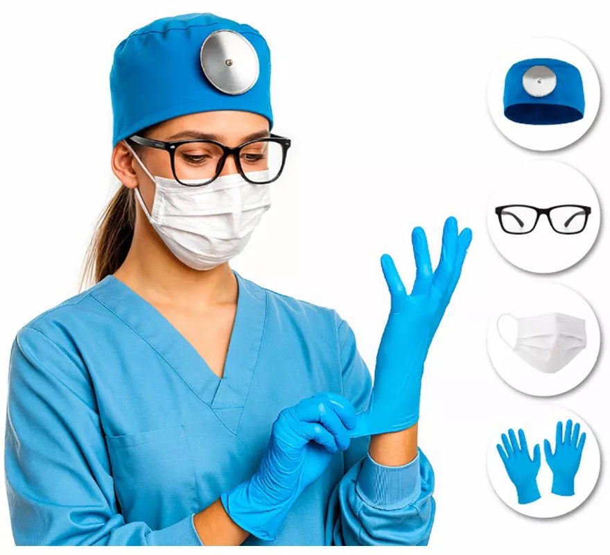 Translation missing: en.Kit de Cirujano: Gorro, Gafas, Guantes y Mascarilla