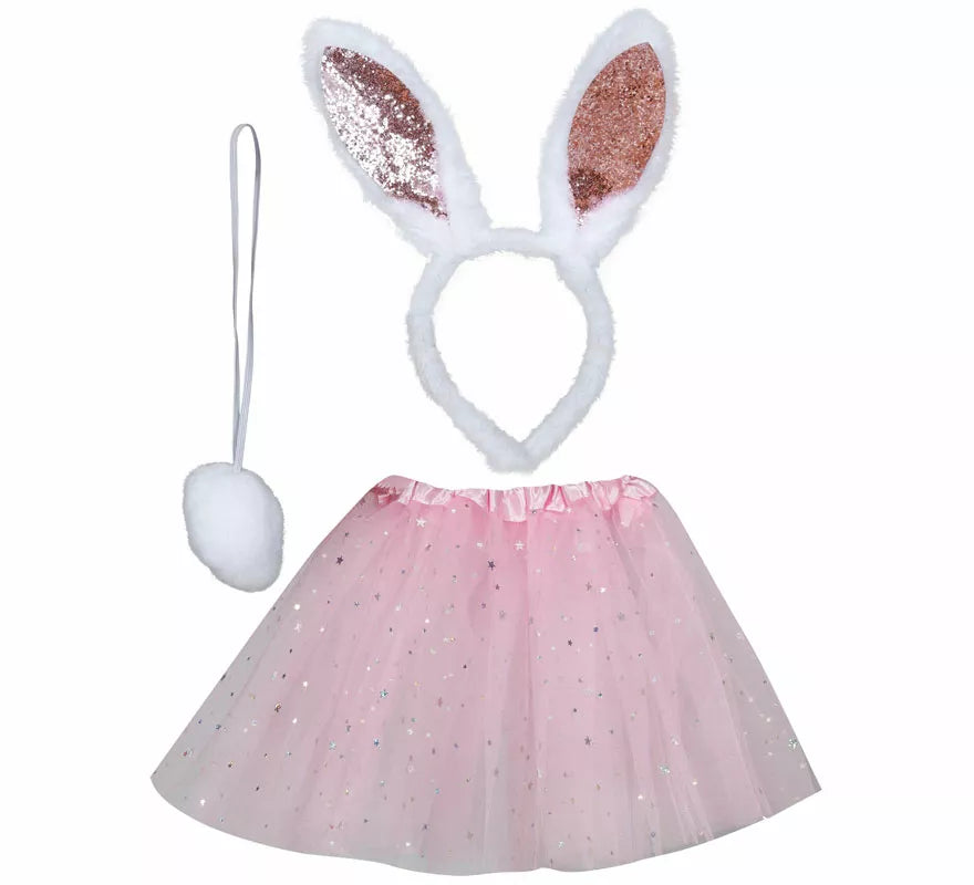 Translation missing: en.Kit de Conejita infantil: Diadema, cola y falda