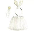 Kit de Conejo blanco: Tutú, Diadema y Varita