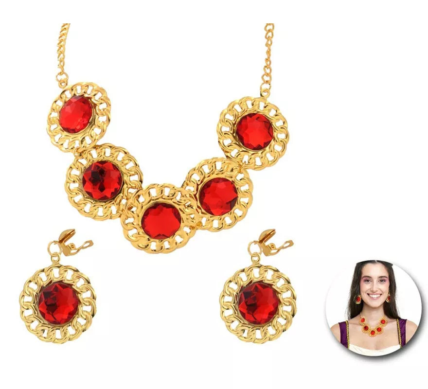 Translation missing: en.Kit de Dama Medieval adulto: 2 Pendientes y Collar
