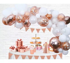 Decoration Kit with Rose Gold balloons