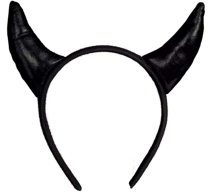 Kit de Demonio negro: Diadema, Pajarita y Cola