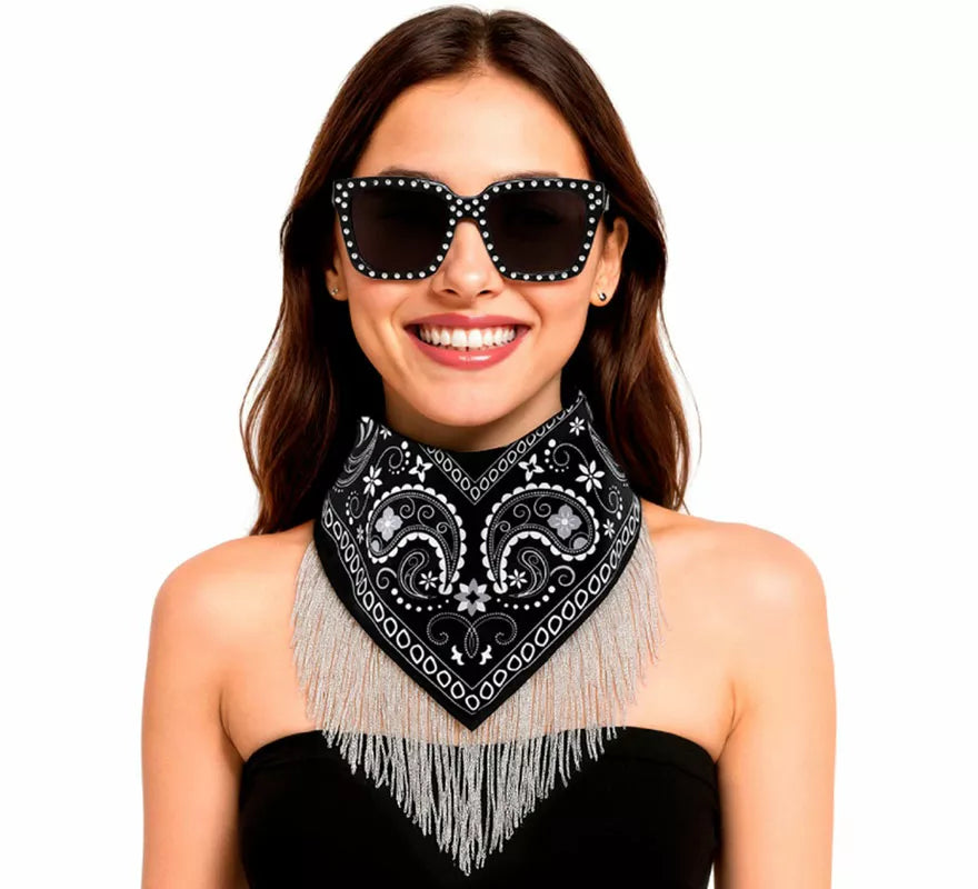 Translation missing: en.Kit de Despedida negro para mujer: Pañuelo y Gafas