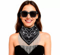 Kit de Despedida negro para mujer: Pañuelo y Gafas