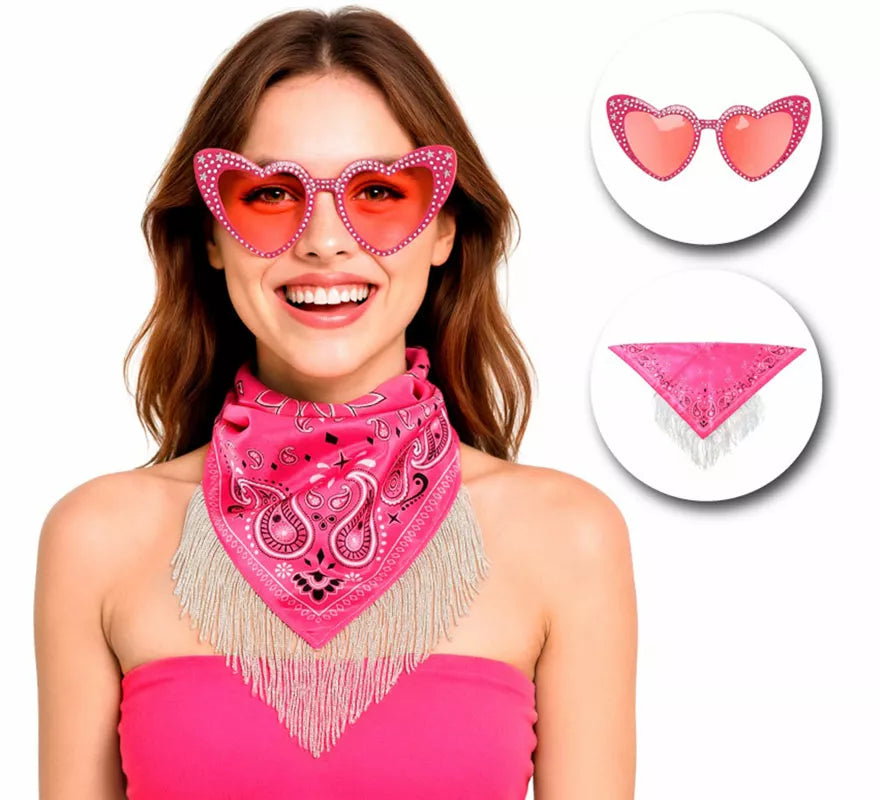 Translation missing: en.Kit de Despedida rosa para mujer: Pañuelo y Gafas