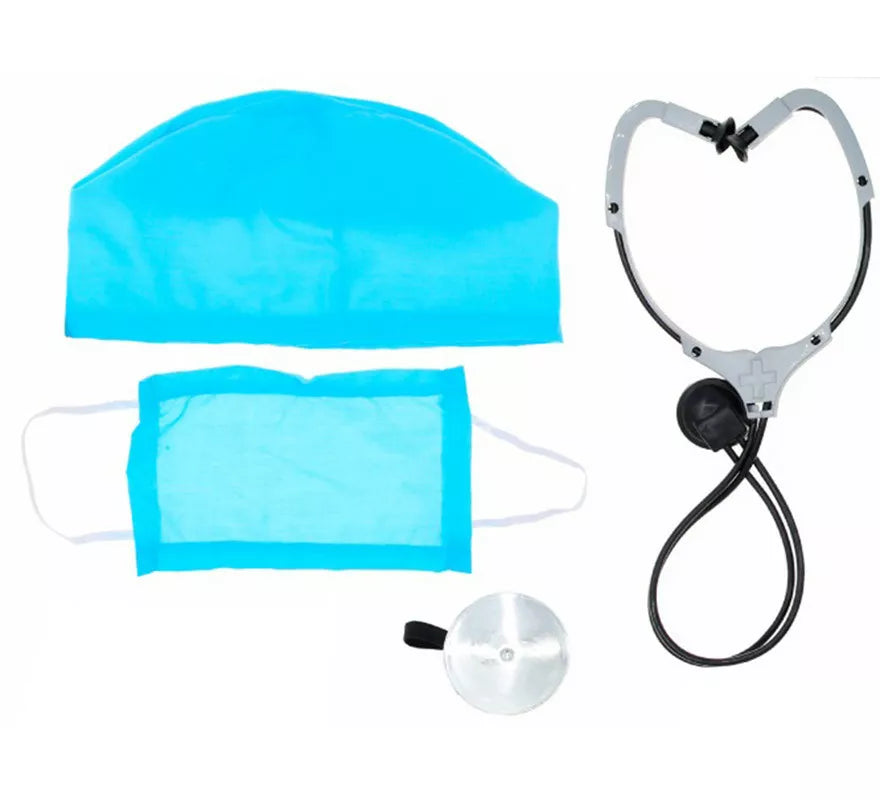 Translation missing: en.Kit de Doctor: Gorro, Mascarilla, Estetoscopio y Reflector