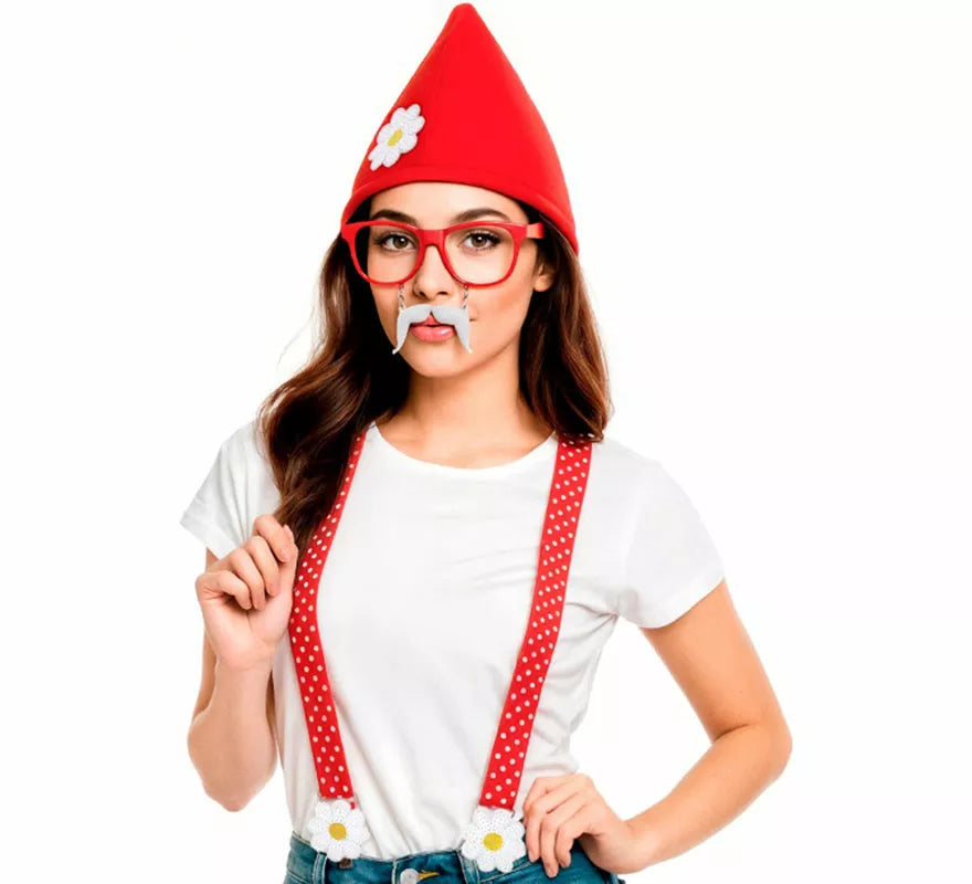 Translation missing: en.Kit de Enanita: Gorro, Gafas con Bigote y Tirantes