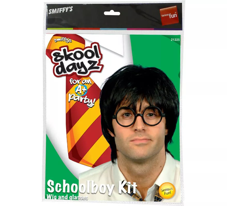 Kit de estudiante o de Carles Puigdemont: Peluca y Gafas