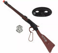 Kit de Forajido: Antifaz, Placa y Escopeta de 58 cm de plástico