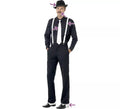 Kit de Gánster: Tirantes, Corbata, Sombrero, Polainas y Bigote
