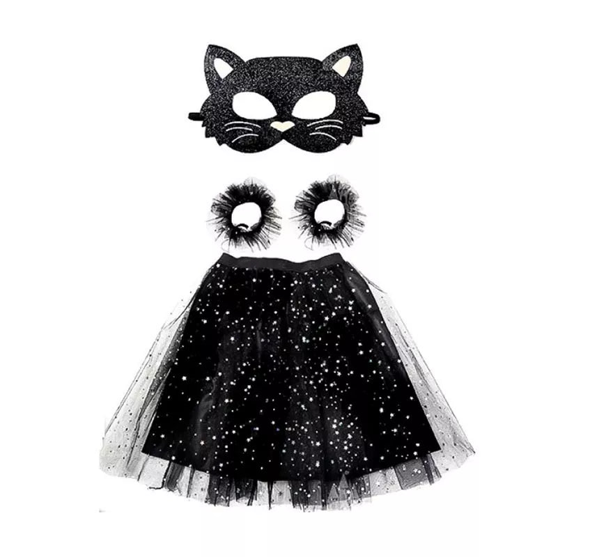 Translation missing: en.Kit de Gata negra: Tutú, Muñequeras y Antifaz