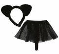 Kit de Gatita negra infantil: Diadema y falda