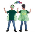 Kit de Gekko de Pj Masks Infantil: Antifaz, capa y pulsera